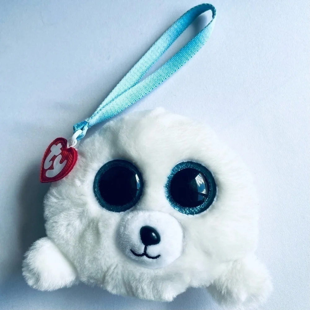 TY Icy Baby Seal Fashion Wallet Zip Closure for Kids, Girls and Boy